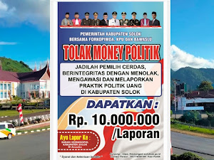 Demi Kelancaran Pemilu, Tolak Politik Uang Berhadiah 10 Juta di Kabupaten Solok